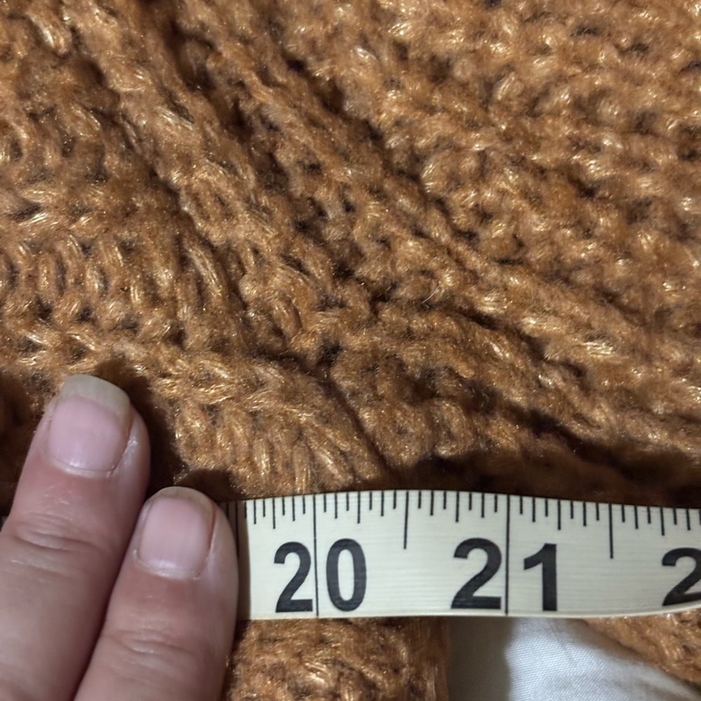 Mason Camel turtle Neck Sweater knit designer large #cottage core #knit - Picture 14 of 14